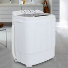  White Compact Portable Washer   Dryer With Mini Washing Machine And Spin Dryer