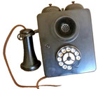 Early Automatic Electric Small Wall Dial Telephone   cs