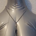 Bat   Black Coffin Cable Chain Necklace Punk Goth Halloween