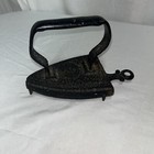 Antique Cast Sad Iron Clothing Primitive Rustic Kitchen Decor Doorstop W Trivet