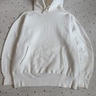 Vintage 1960s Blank Hoodie White Size Small  21x23 5  100  Cotton Boxy