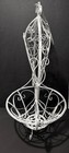 Vintage Victorian-style Metal Scrollwork Outdoor Hanging Plant Basket