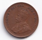 Canada 1936 1c One Small Cent Copper Penny King George V  3