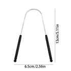1p Stainless Steel U-shaped Tongue Scraper - Oral Cleaning Tool For Fresh Breath