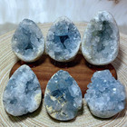 Celestite Crystal Natural Crystal Blue Egg Specimen Cluster Geode Raw Healing