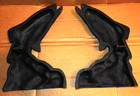 Pair Vintage Lodge F 40 L Cast Iron Fish Trout Fireplace Fire Dogs Andiron As Is