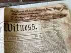 Confederate Newspaper 1861 True Witness 1861 Davis Go Gen  Mccullough Bull Run