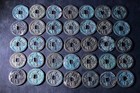 5 Pairs Of Yuan You Tong Bao Big  2 Cash  Coins 709-running seal Script 1086ad 