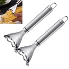 2x Corn Cob Peeler - Stainless Steel Thresher   Stripper  Kitchen Cutting Tool