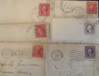 6 Old Covers W  6 Different Stamps   Lot ca1