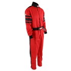 Racequip 120012rqp 120 Series 1-pc Driving Suit Sfi 3 2a 5 Red black Stripe