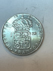 1966- Sweden-1 Kroner- 40  Silver