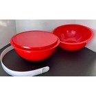 Vtg Red Ingrid Party Ball Picnic Set Plates  Bowls   Tray