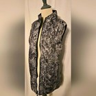 Chico s zenergy  Reversible Vest size 3 black print nwt