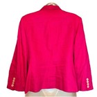 Pink 100  Linen Jacket Blazer Chaps By Ralph Lauren Size 6