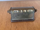 Lot Of 2 Vintage Park Sherman Co  Brass Roller Desk Calendars