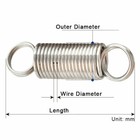 Wire Dia 2mm O d 20 17 14mm Expansion Tension Spring Loop End Length 20mm-200mm