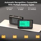 Power Queen 500a Battery Monitor With Shunt High Low Voltage Programmable Alarm