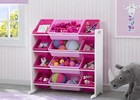 Kids Toy Storage Organizer With 12 Plastic Bins - Greenguard Gold Certified