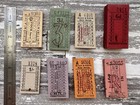 Vintage Uk Transportation Tickets  Set Of 8  One Of Each Color  Ephemera  Bus