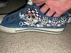 Vintage Ed Hardy Low-top Laceless Sneaker Shoe Women   s Size 9 Lot Of 4 Pairs