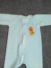 Winnie The Pooh Blue Footed Infant Baby Pajamas Vintage Disney Flame Resistant