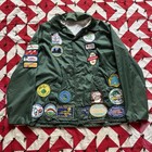 Vintage Girl Scouts Patchwork Windbreaker Jacket Adult Green Used 80s 90s
