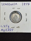Venezuela 25 Centimes 1954 Silver Coin 0 0336 Oz