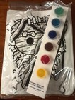 Vintage 1999 Dimensions Fabric Art Silk Painting Kit 22  Bird House Banner