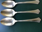 Antique Wallace   Sons Sterling Silver Soup Spoon Concord G Monogram Set Of 6