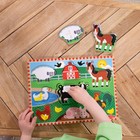 Melissa   Doug Farm Wooden Peg Puzzle  8 Pcs  Toy