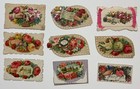 Antique Victorian Group Lot Diecut Chromolithograph Scraps Name Cards Valentines