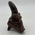 Pre Colombian Toucan Ocarina Flute Whistle Artifact Multiple Animal Carving Folk