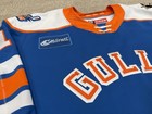 San Diego Gulls Game Worn Used Ahl Ccm Authentic Throwback Mic Jersey Ducks 56