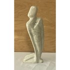 Hand Carved Soapstone Abstract Figure Sculpture Modern Minimalist Decor