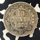 1872-h Newfoundland 10 Cents Lot t5921 Silver 
