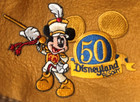 2 Disney 50th Anniversary Disneyland Resort Mickey Mouse Golden Ears Adult Size