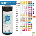 100pcs 16 In 1 Drinking Water Test Kit Strips  Home Water Quality Test For Tap 