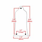 Guitar Truss Rod Cover Custom Engraved Fits Epiphone - Personalized Text Black