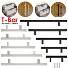 Stainless Steel T Bar Boss Bar Kitchen Cabinet Door Hardware Pulls Handles Knobs