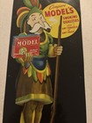 Vintage Model s Tobacco Painted Tin Sign - All Original Early 20th Century
