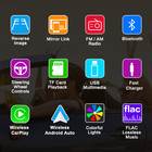 7   Double 2din Car Stereo Bluetooth Head Unit Android Apple Carplay Touch Fm Am