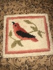 Old Miniature Square Hooked Rug