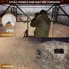 Hunting Blind 270   360   See Through Ground Blind - 2-3   3-4 Person Pop Up Deer