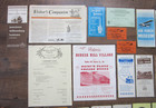 Lot  40  Vintage Travel Items Brochures Ads Pamplets Sinclair Road Maps