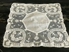 Atq Linen Belgium Princess Lace Flower Bouquet Bridal Wedding Handkerchief
