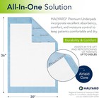 30x36  Disposable Underpads - 10 Pack Blue Incontinence Bed Pads