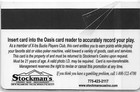 Stockman s Casino - Fallon  Nv - 2nd Issue Slot Card  Adr In Rev Logo  blank 