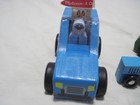 Melissa And Doug Wooden Toy Lot Vehicles Bus Car Tractor Cow Set Of 5