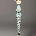 Antique Micro Mosaic Floral Rome Italy Souvenir Opium Spoon Spqr Cherub 5  Rare 